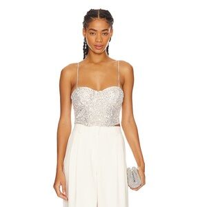 For Love And Lemons Silver Tia Top